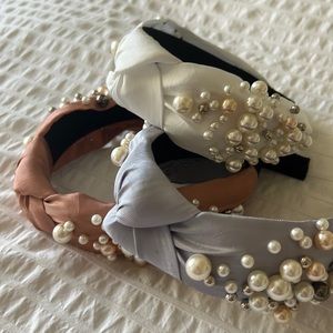 Pearl headbands set of 3